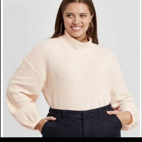 Ava & Viv Sweaters - Ava & Viv Waffle Knit Sweater